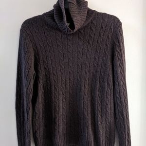 J. Crew classic cashmere/wool sweater in brown